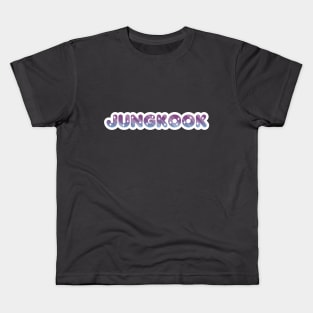 BTS Jungkook sparkling name typography Morcaworks Kids T-Shirt